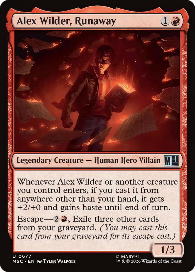 Alex Wilder, Runaway [Marvel Super Heroes Commander] | Exor Games Truro