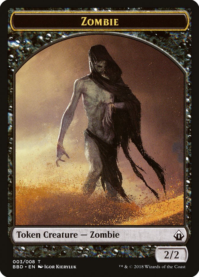 Zombie Token [Battlebond Tokens] | Exor Games Truro