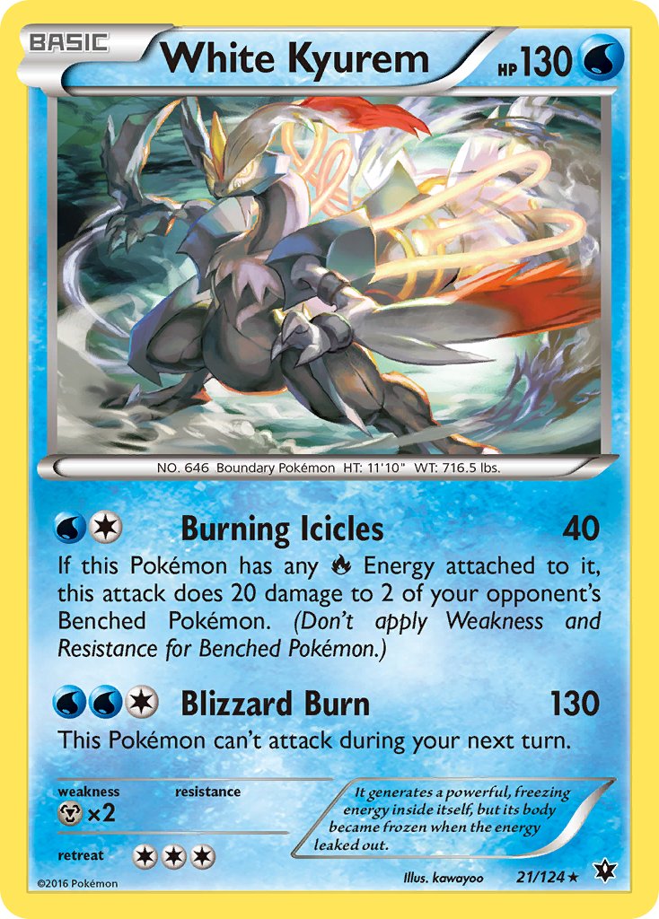 White Kyurem (21/124) (Theme Deck Exclusive) [XY: Fates Collide] | Exor Games Truro