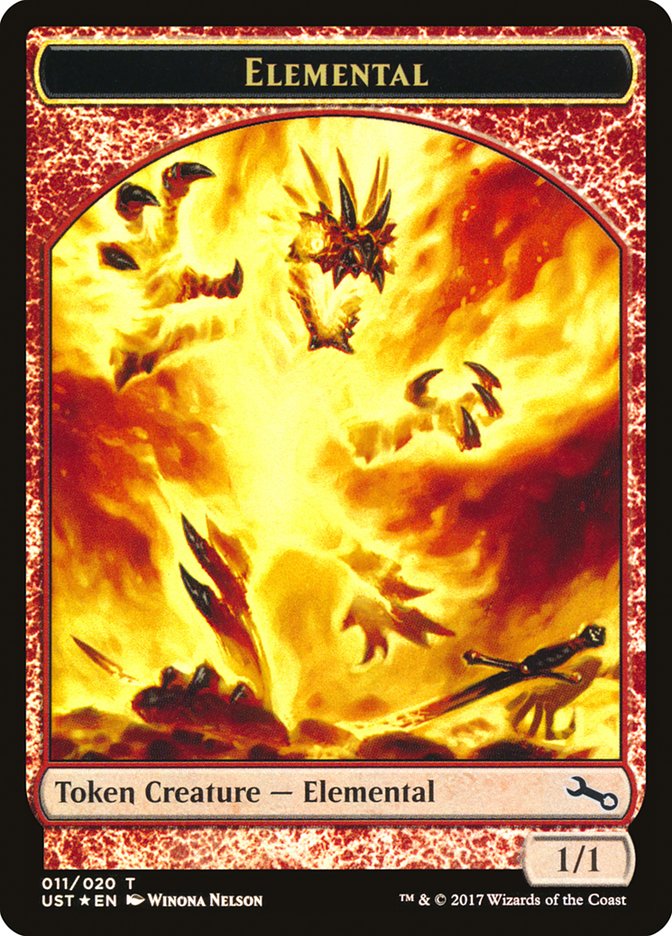 Elemental // Elemental Double-Sided Token (011/020) [Unstable Tokens] | Exor Games Truro