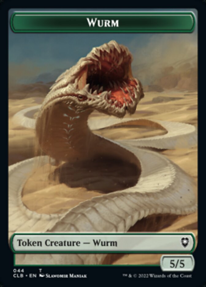 Phyrexian Beast // Wurm Double-Sided Token [Commander Legends: Battle for Baldur's Gate Tokens] | Exor Games Truro