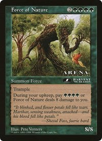 Force of Nature (Oversized) [Oversize Cards] | Exor Games Truro