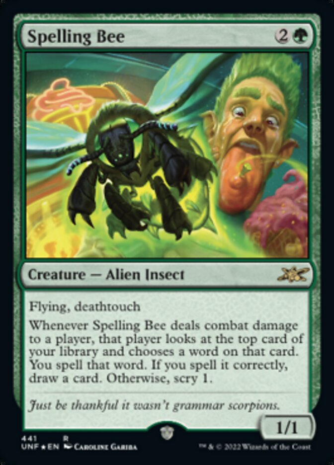 Spelling Bee (Galaxy Foil) [Unfinity] | Exor Games Truro