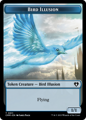 Spirit (0039) // Bird Illusion Double-Sided Token [Commander Masters Tokens] | Exor Games Truro