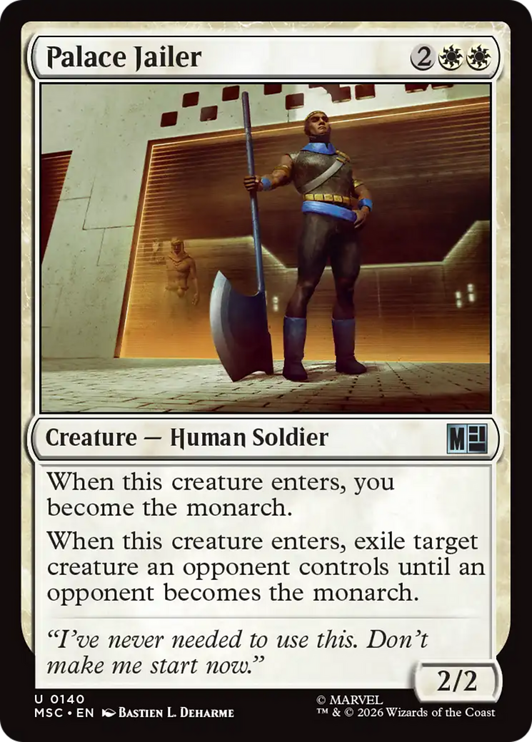 Palace Jailer (Surge Foil) [Marvel Super Heroes Commander] | Exor Games Truro