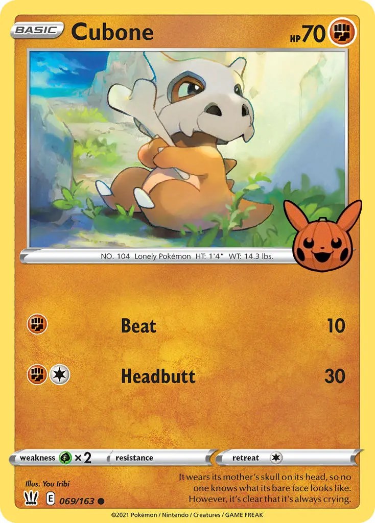 Cubone (069/163) [Trick or Trade] | Exor Games Truro