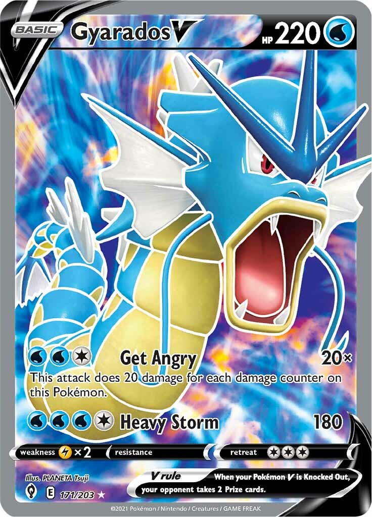 Gyarados V (171/203) [Sword & Shield: Evolving Skies] | Exor Games Truro