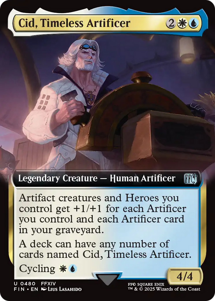 Cid, Timeless Artificer (Extended Art) [FINAL FANTASY] | Exor Games Truro