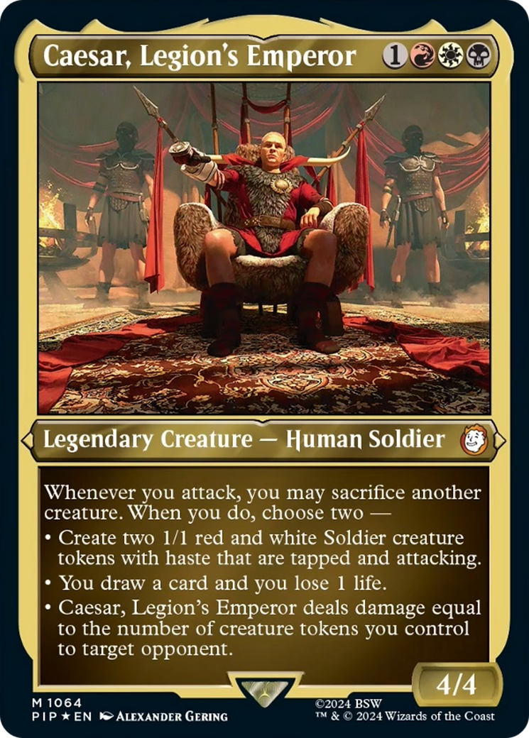 Caesar, Legion's Emperor (Display Commander) [Fallout] | Exor Games Truro