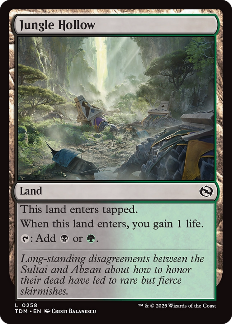 Jungle Hollow [Tarkir: Dragonstorm] | Exor Games Truro