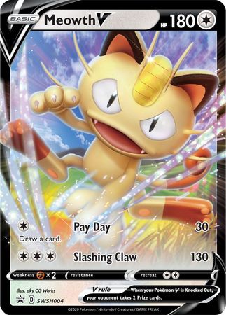 Meowth V (SWSH004) [Sword & Shield: Black Star Promos] | Exor Games Truro