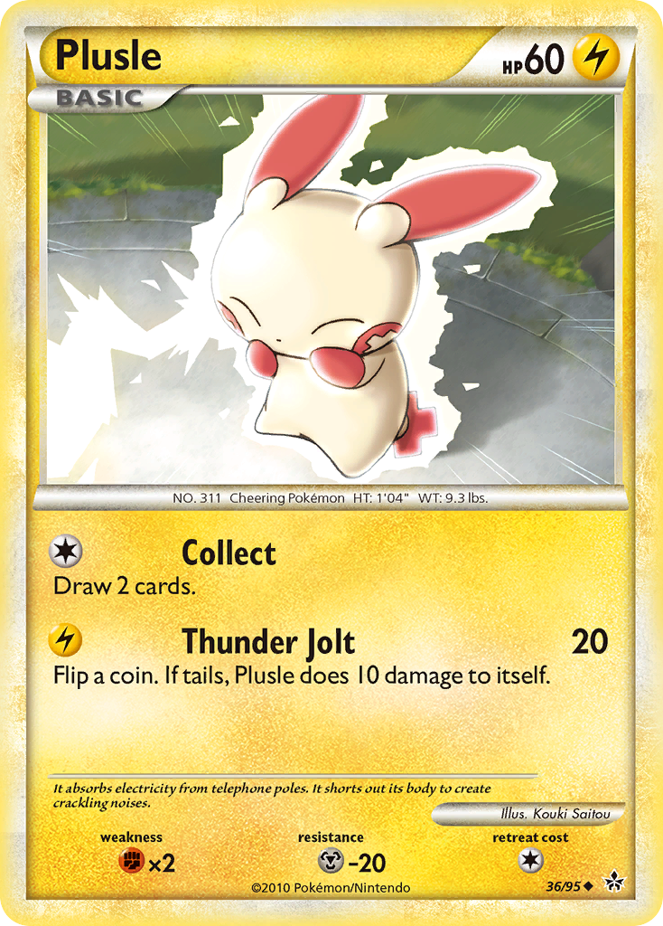 Plusle (36/95) [HeartGold & SoulSilver: Unleashed] | Exor Games Truro