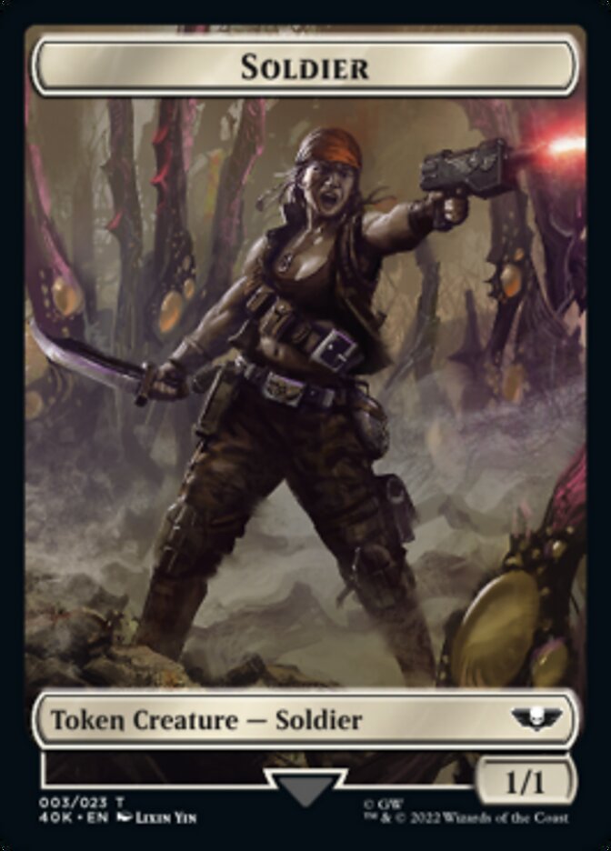 Soldier (003) // Sicarian Infiltrator Double-Sided Token [Warhammer 40,000 Tokens] | Exor Games Truro