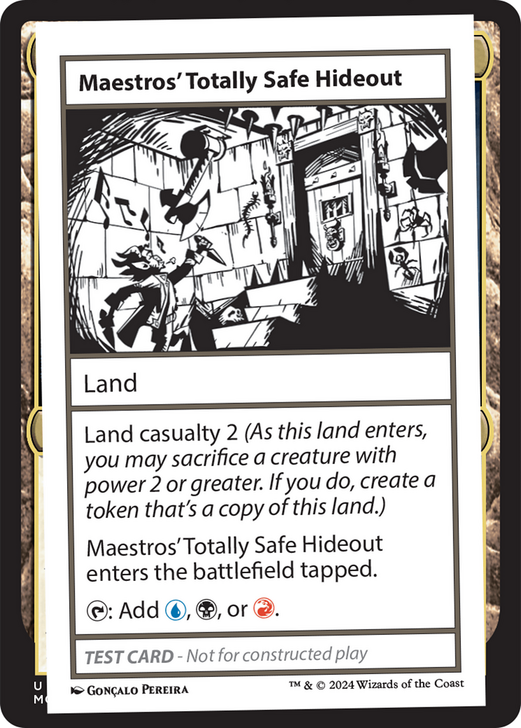 Maestros' Totally Safe Hideout [Mystery Booster 2 Playtest Cards] | Exor Games Truro