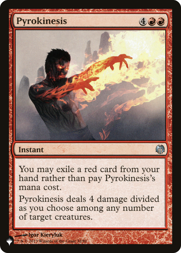 Pyrokinesis [The List Reprints] | Exor Games Truro