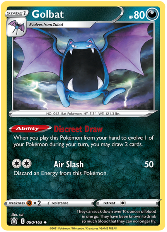 Golbat (090/163) [Sword & Shield: Battle Styles] | Exor Games Truro