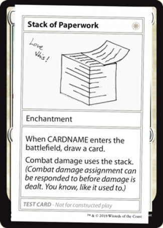 Stack of Paperwork (2021 Edition) [Mystery Booster Playtest Cards] | Exor Games Truro