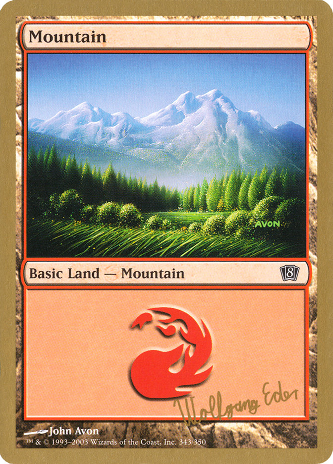 Mountain (we343) (Wolfgang Eder) [World Championship Decks 2003] | Exor Games Truro