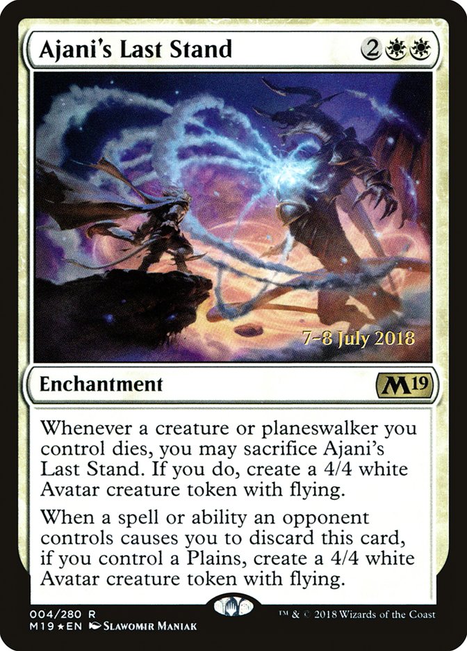 Ajani's Last Stand [Core Set 2019 Prerelease Promos] | Exor Games Truro