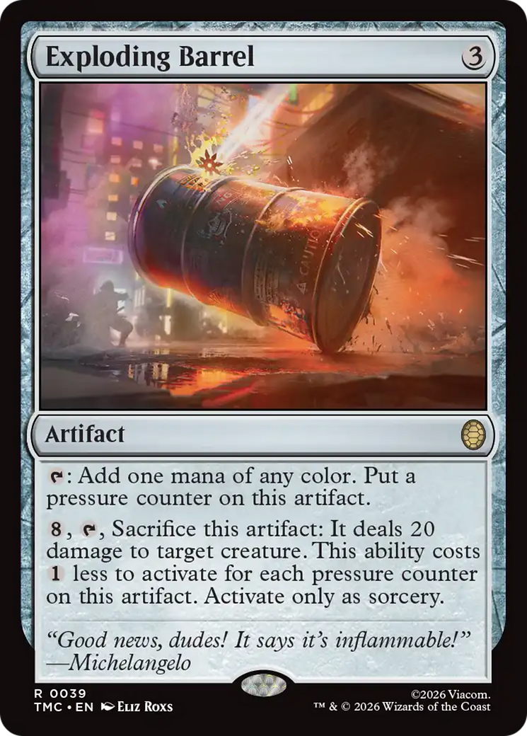 Exploding Barrel [Teenage Mutant Ninja Turtles Commander] | Exor Games Truro