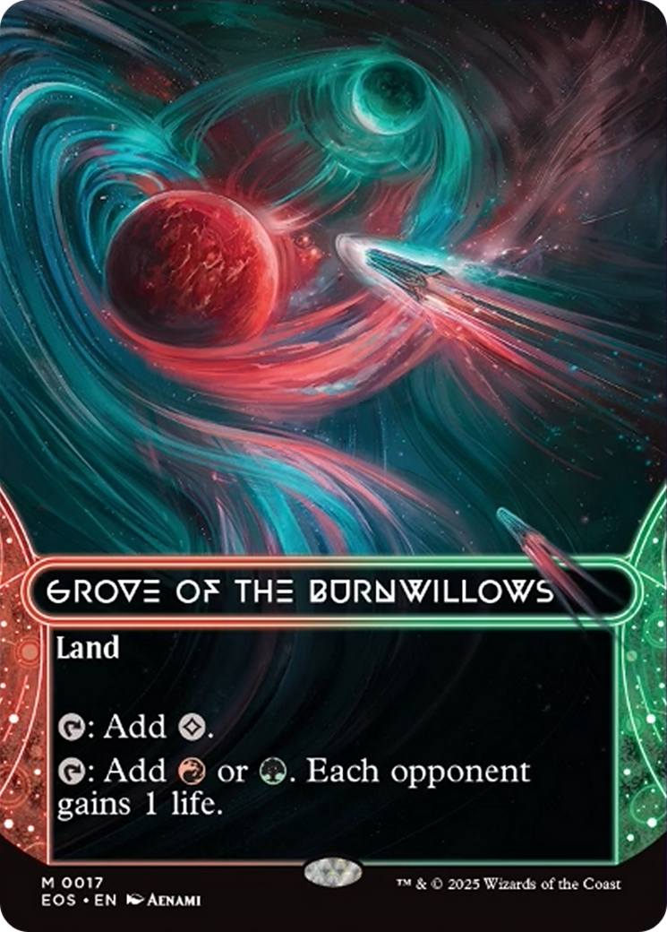 Grove of the Burnwillows (0017) (Borderless) [Edge of Eternities: Stellar Sights] | Exor Games Truro