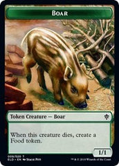 Boar // Food (15) Double-Sided Token [Throne of Eldraine Tokens] | Exor Games Truro