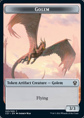 Golem (025) // Thopter Double-Sided Token [Commander 2021 Tokens] | Exor Games Truro