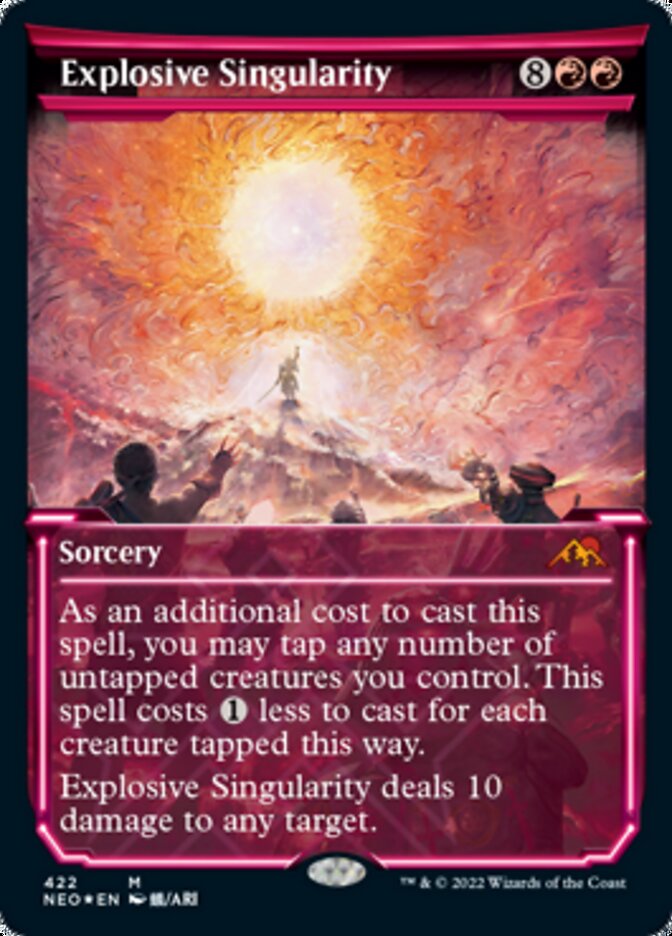 Explosive Singularity (Showcase) (Foil Etched) [Kamigawa: Neon Dynasty] | Exor Games Truro