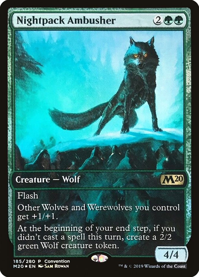 Nightpack Ambusher (Convention) (Full Art) [Core Set 2020 Promos] | Exor Games Truro