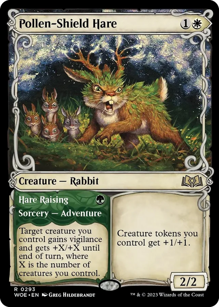 Pollen-Shield Hare // Hare Raising (Showcase) [Wilds of Eldraine] | Exor Games Truro