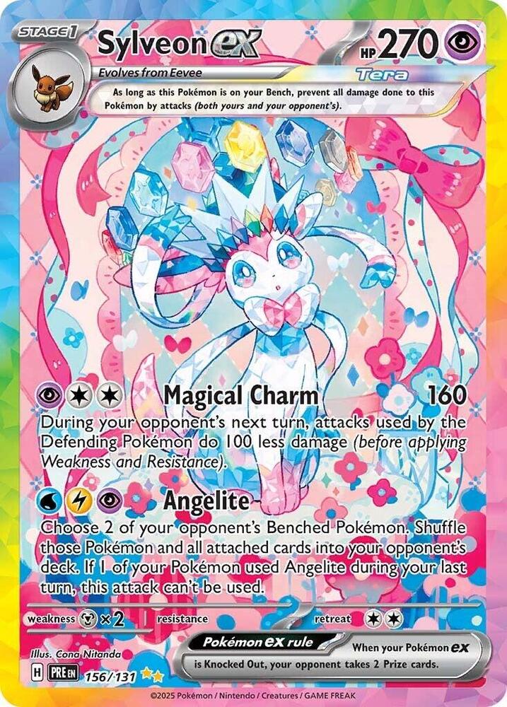 Sylveon ex (156/131) [Scarlet & Violet: Prismatic Evolutions] | Exor Games Truro