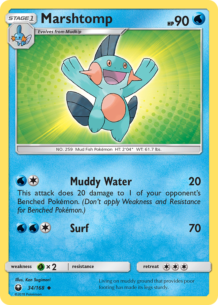 Marshtomp (34/168) [Sun & Moon: Celestial Storm] | Exor Games Truro