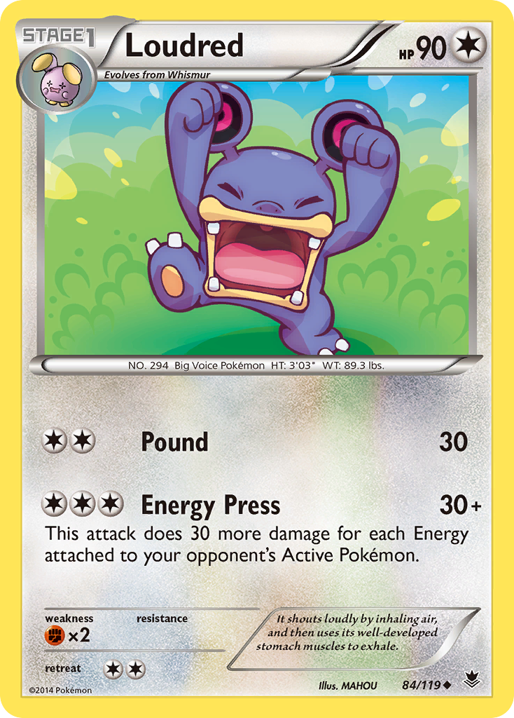 Loudred (84/119) [XY: Phantom Forces] | Exor Games Truro