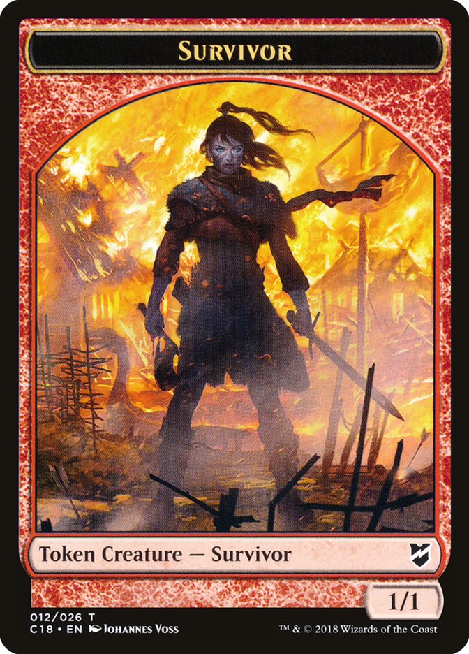 Survivor Token [Commander 2018 Tokens] | Exor Games Truro