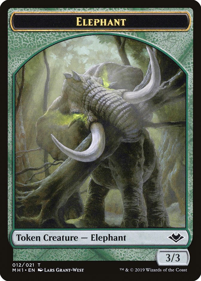 Illusion (005) // Elephant (012) Double-Sided Token [Modern Horizons Tokens] | Exor Games Truro