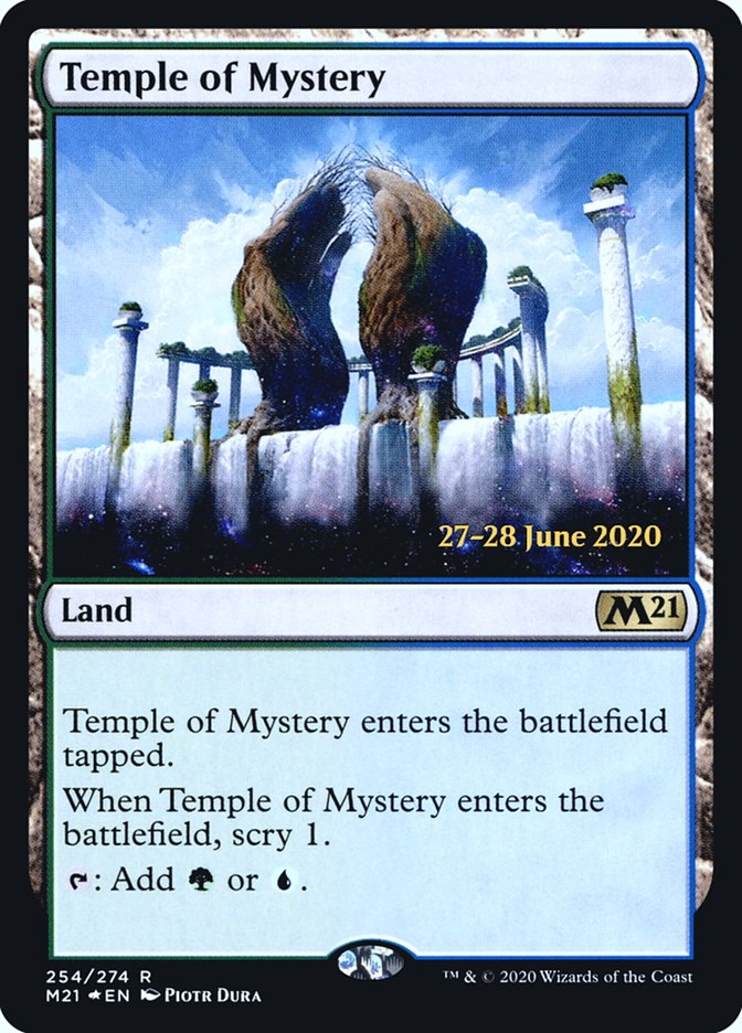 Temple of Mystery [Core Set 2021 Prerelease Promos] | Exor Games Truro