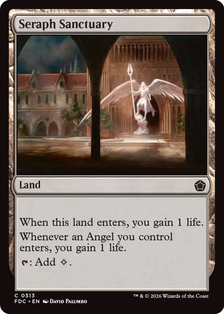 Seraph Sanctuary [Foundations Commander] | Exor Games Truro