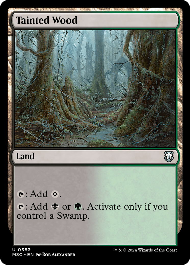 Tainted Wood (Ripple Foil) [Modern Horizons 3 Commander] | Exor Games Truro