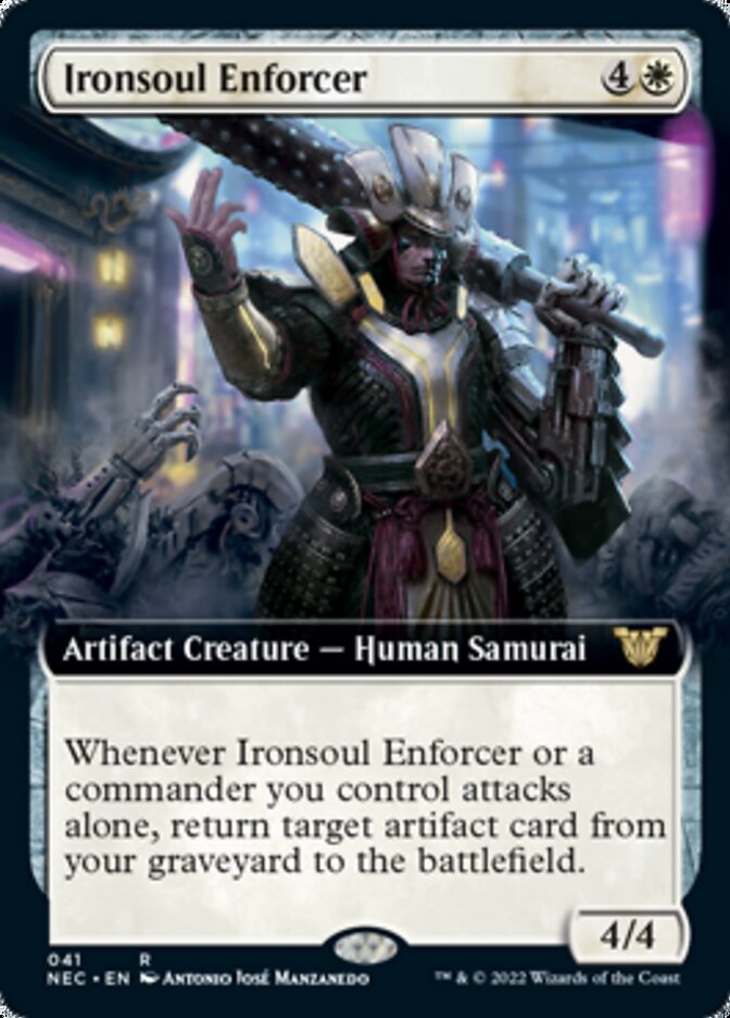 Ironsoul Enforcer (Extended Art) [Kamigawa: Neon Dynasty Commander] | Exor Games Truro