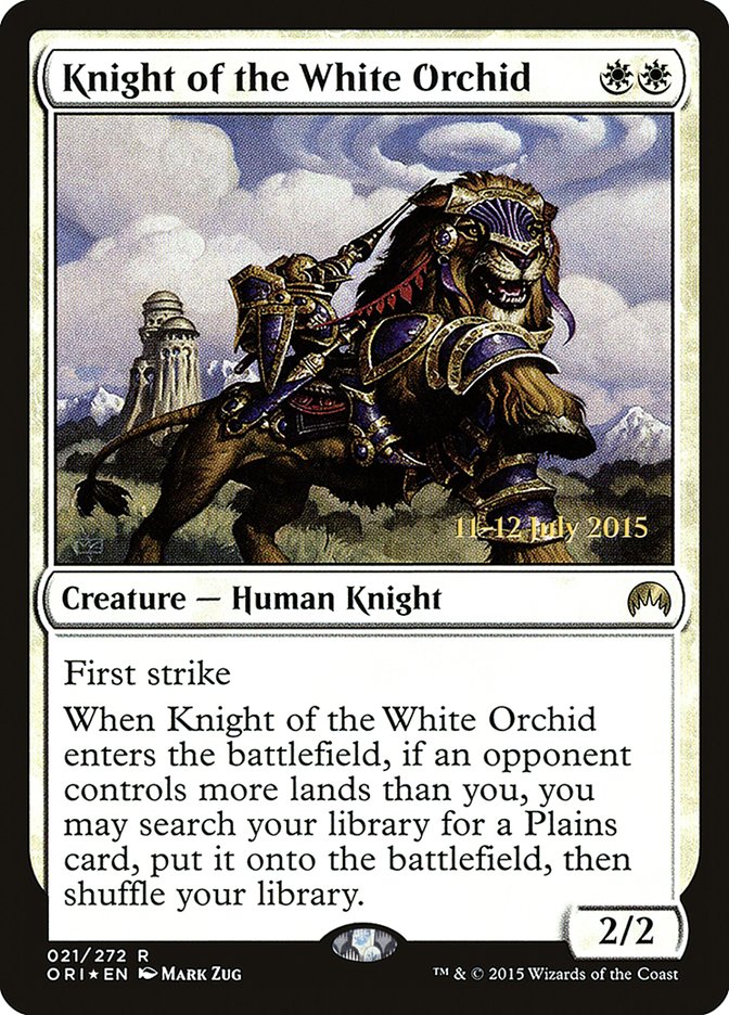 Knight of the White Orchid [Magic Origins Prerelease Promos] | Exor Games Truro