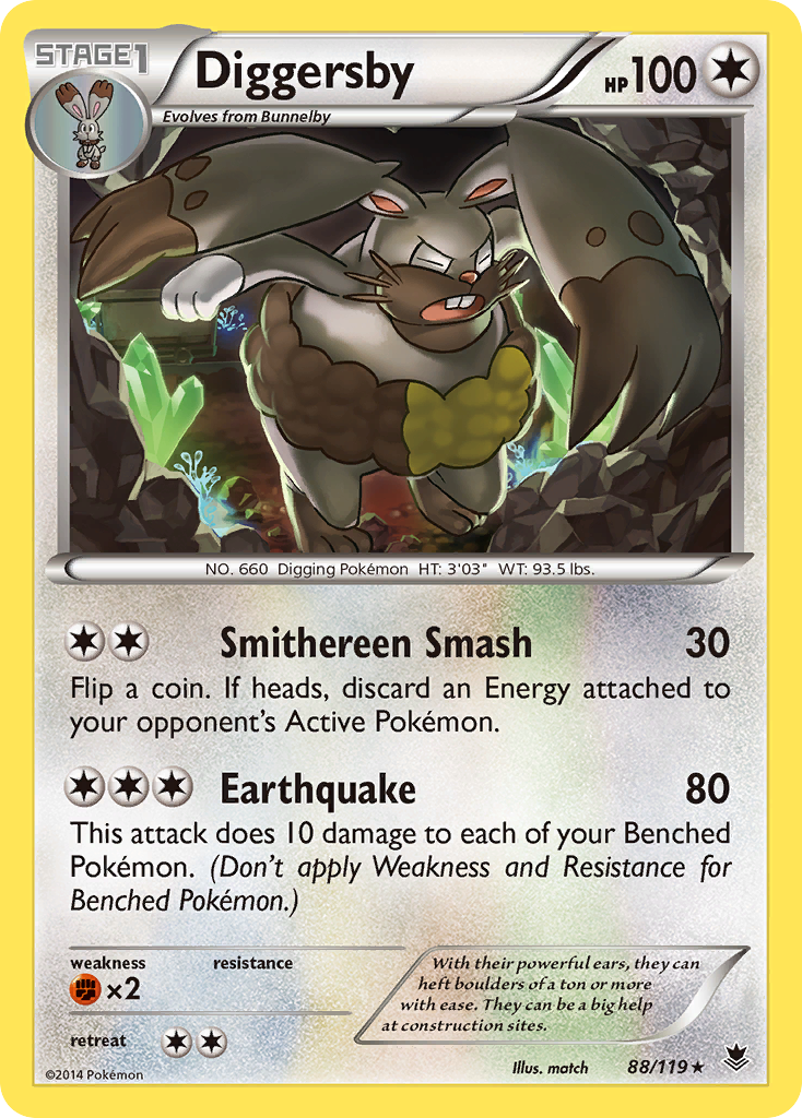 Diggersby (88/119) [XY: Phantom Forces] | Exor Games Truro