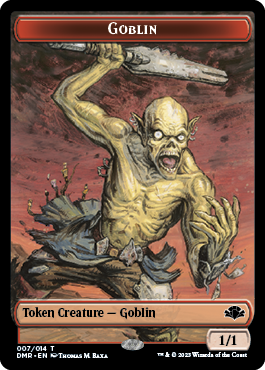 Goblin // Sheep Double-Sided Token [Dominaria Remastered Tokens] | Exor Games Truro