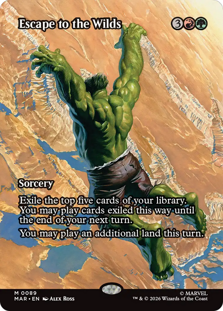 Escape to the Wilds (Borderless) [Marvel Universe: Eternal-Legal] | Exor Games Truro