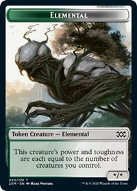 Elemental // Treasure Double-Sided Token [Double Masters Tokens] | Exor Games Truro