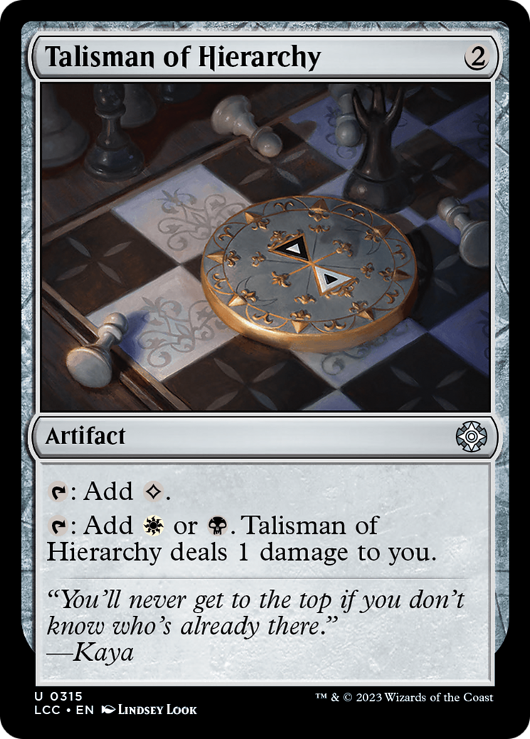 Talisman of Hierarchy [The Lost Caverns of Ixalan Commander] | Exor Games Truro