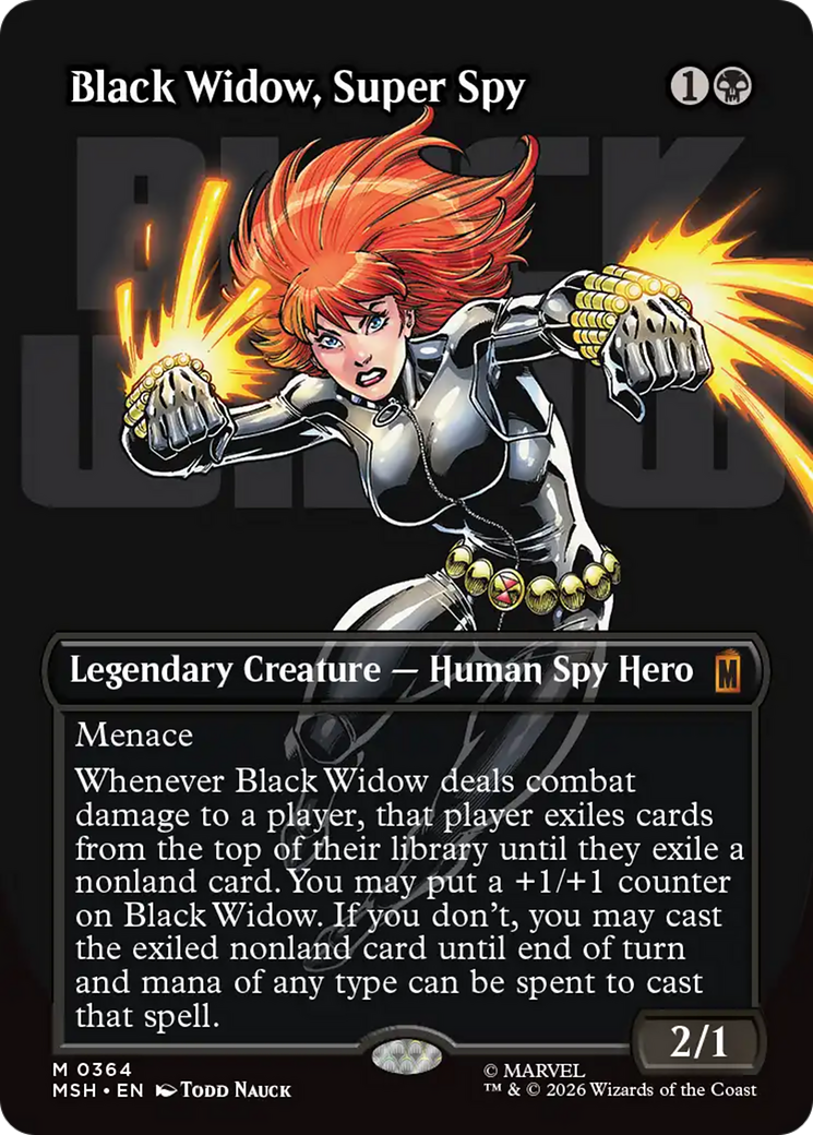 Black Widow, Super Spy (Borderless) (0364) [Marvel Super Heroes] | Exor Games Truro