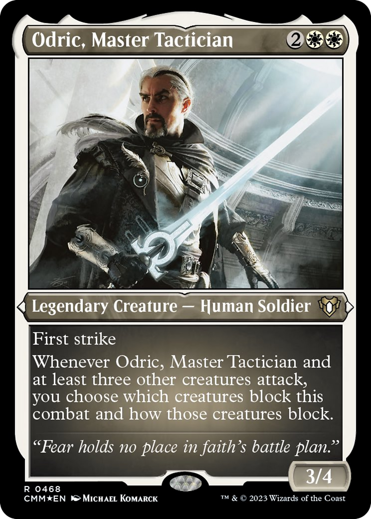 Odric, Master Tactician (Foil Etched) [Commander Masters] | Exor Games Truro