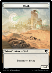 Wall // Kor Ally Double-Sided Token [Commander Masters Tokens] | Exor Games Truro