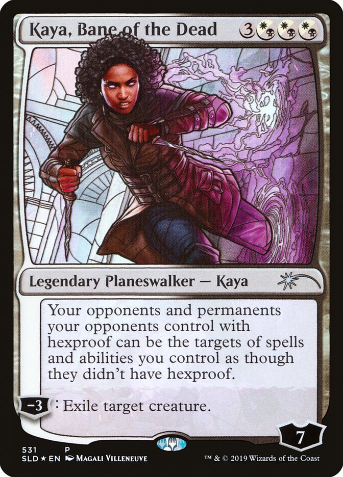 Kaya, Bane of the Dead (Stained Glass) [Secret Lair Drop Promos] | Exor Games Truro