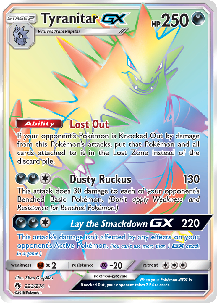 Tyranitar GX (223/214) [Sun & Moon: Lost Thunder] | Exor Games Truro